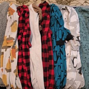Carter's Kids Pajamas Set - Red, Blue, Gray, White